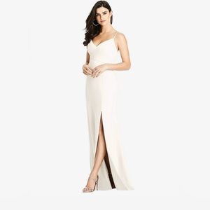 Dessy Group White Bridesmaid Dress